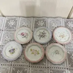 イマン　花柄１０角形小皿セット