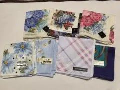 ブランド大判ハンカチまとめ売り　BURBERRY、イヴ・サンローラン等