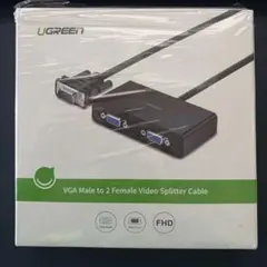 UGREEN VGA分配ケーブルVGA(オス) → VGA(メス)×2 0.9m