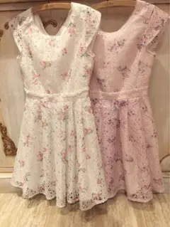 LIZLISA 花レースワンピ ピンク