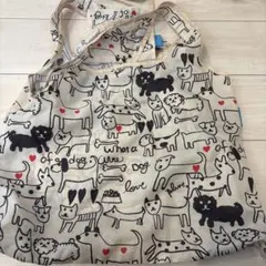 ピースワンコ　犬イラストエコバッグ