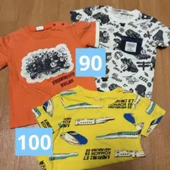 トーマス　新幹線　Tシャツ 3枚セット 90 100 保育園着