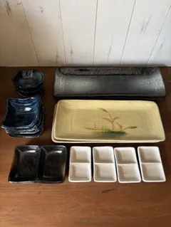 和食器 14枚 長皿 小鉢 豆皿 薬味皿 さんま皿 まとめ売りのサムネイル