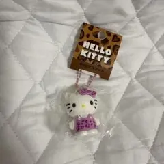 ハローキティ ヒョウ柄 ボールチェーン PVCマスコット
