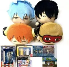 銀魂 うたた寝ぬいぐるみ マスコット ローソン 銀時土方沖田神楽 DXフィギュア