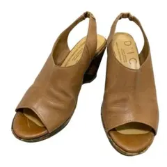 【美品】ディッシィ (23) サンダル ウェッジソール ストラップ 本革 レザーのサムネイル