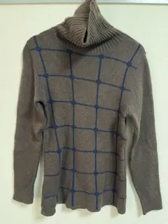 KATHARINE HAMNETT チェック柄タートルネックセーター M