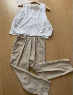 オールインワン 白　M 美品