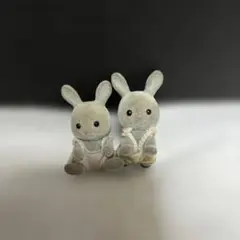 初期シルバニアファミリー人形うさぎ赤ちゃん双子2体セット昭和