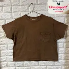 はずき様 専用"Goodwear"ショート丈 半袖ポケットTシャツ アメリカ製Mのサムネイル