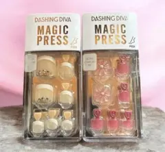 Dashing Diva Magic Press フット用ネイルチップ2個セット