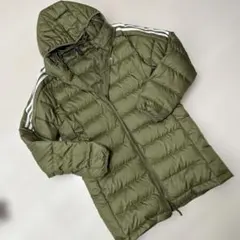 な*ち様 新品　adidas オリーブ ダウンジャケット Mサイズ　ベンチコート