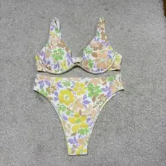ROXY ビキニ　花柄　M