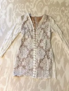 【美品】GUESS 総レース　タイトワンピース