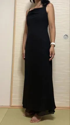 ブラック キャミソール ロングドレスのサムネイル
