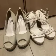 2足セット❣️ウエッジサンダル