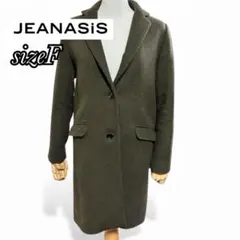 JEANASIS オリーブグリーン ロングコート sizeFのサムネイル