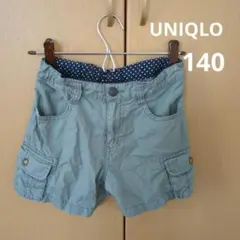 UNIQLOカーゴスタイル 半ズボン オリーブグリーン140cm