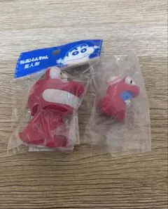 クレヨンしんちゃん　ワニ山さん指人形、タキシードサムフィギュア【2点セット】