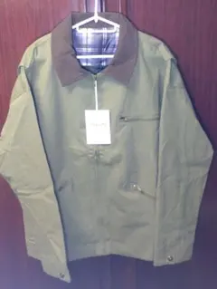 パリ発アメカジブルゾンオリーブグリーン ジップアップジャケットメンズ2XL