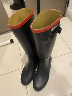 AIGLE 長靴 ネイビー　35 22.5〜23.0センチ