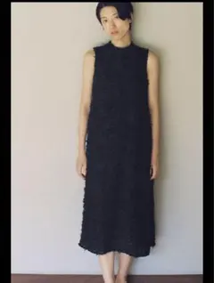 ZARA フリンジ付きミディ丈ワンピース