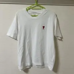 ami ハートマーク刺繍 Tシャツ ホワイトのサムネイル