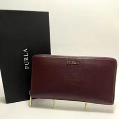 フルラ　長財布　ラウンドファスナー　バビロン アマレーナ　レザー