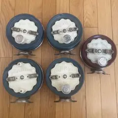 【ジャンク品】FUJI リール　タイコリール　ヒメマス釣り　5個セットのサムネイル