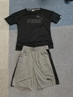PUMAプーマ 吸汗速乾シャツ&ハーフパンツ上下セットS
