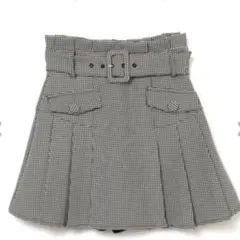 チェック柄フリルセットアップ