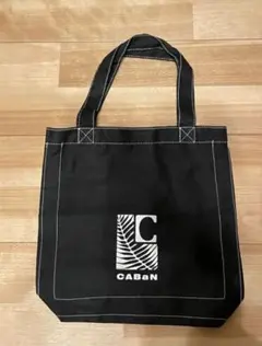 【新品未使用】　キャバン ロゴショッパー　MINI 黒　CABaNのサムネイル