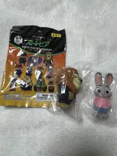《未使用》ズートピア ソフビパペットマスコットセット