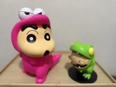 クレヨンしんちゃんフィギュア2点　ワニ山　マサオ君