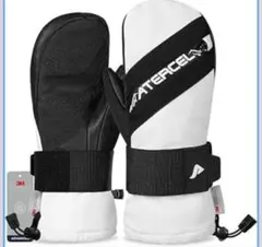 11/13限定セール‼️Atercel スノーボードグローブ ホワイト/ブラック