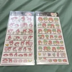 サンリオ　4サイズステッカー　マイメロディ キキララ