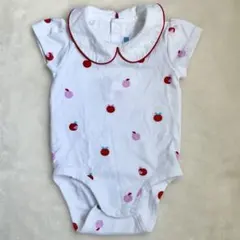 jacadi ロンパース 67cm りんご柄 女の子