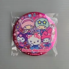 サンリオ　キラキラBIG缶バッジ2　ハローキティ　キキララ　マイメロディ　クロミ