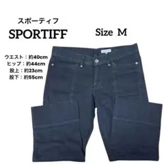 SPORTIFF スポーティフ ダークブルー フレアパンツ【M】