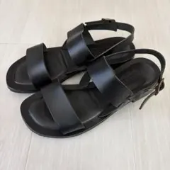 CORSO ROMA 9 レザーサンダル ブラックのサムネイル
