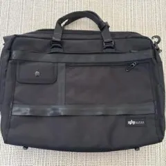 ALPHA INDUSTRIES◆ブリーフケース 大容量 3way ブラック