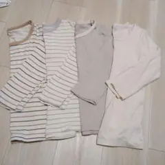 西松屋　UNIQLO　男の子　長袖肌着　130cm　４点