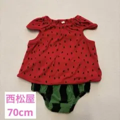 値下げしました⭐︎スイカ柄ベビー服セット 70cm