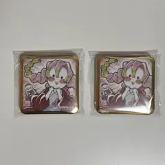 鬼滅の刃　ufotableDINING ダイニング　スクエア缶バッジ　蜜璃　2点
