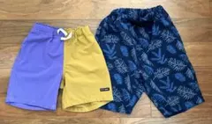 水陸両用パンツ　ボトムス　2着　110㎝&120㎝　キッズ服　ハーフパンツ