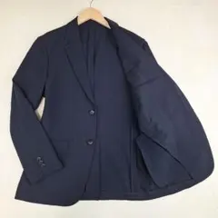 ユニクロ　感動ジャケット　洗えるストレッチ　ブラック　M