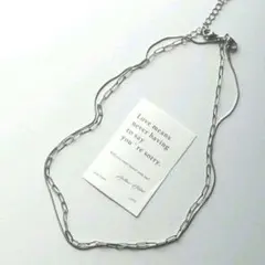 再販！ステンレスネックレス2セット