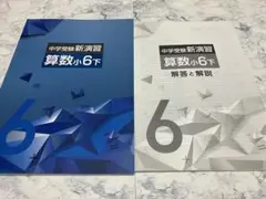 【6年 下巻】 中学受験新演習 算数　小6 下
