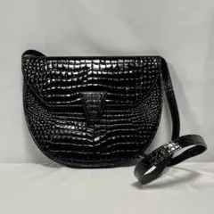 クロコダイル型押し☆ クラウン ボディバッグ ショルダーバッグ | Mercari