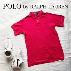 ポロラルフローレン　クラシック フィット メッシュ ポロシャツ　L　レッド